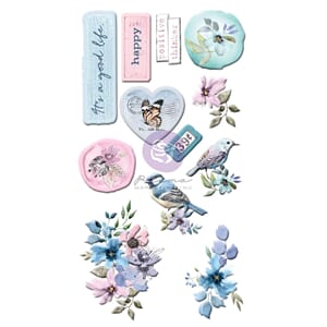 "Prima Marketing Watercolor Floral Puffy Stickers (651497)
W
