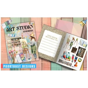 Art Studio Ephemera book, Poortoast and Kate Curry