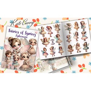 Fairies of Spring Ephemera Book, Poortoast and Kate Curry