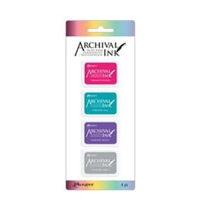 Archival Mini Ink Pads Kits - Kit 4 (Includes Vibrant Fuchsi