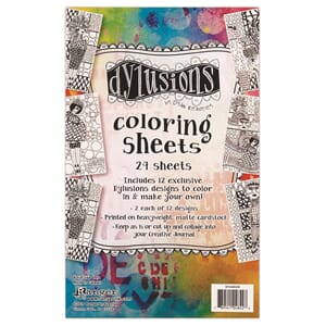 Dylusions Coloring Sheets 5 X 8 Includes 2 each of 12 d
