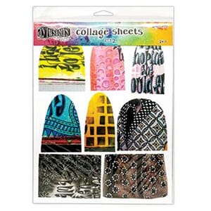 Set 2 Dylusions Collage Sheets 8.5 X 11 (24 Sheets)