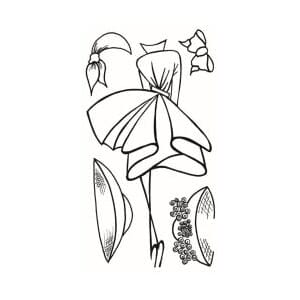 Dylusions clear stamp, Walk In The Park