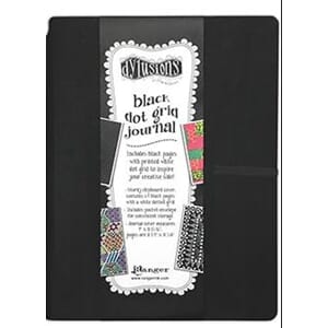 Dylusions Black Dot Grid Journal Large