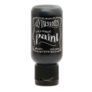Dylusions Paints - Black Marble -  1 oz. Flip Cap Bottle