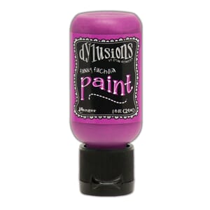 Dylusions Paints - Funky Fuchsia -  1 oz. Flip Cap Bottle