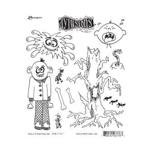 Dylusions stamp, Mischievous Malcom   UTGÅR