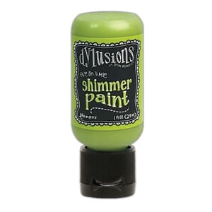 Dylusions Shimmer Paints - Fresh Lime-  1 Oz. Flip Top Bottl