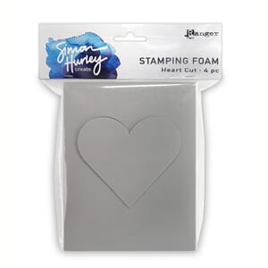 Stamping Foam Shapes - Heart Cut 4 Piece - Simon Hurley crea