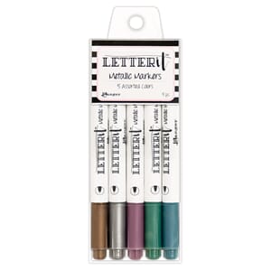 Letter It Metallic Markers 5 Pack