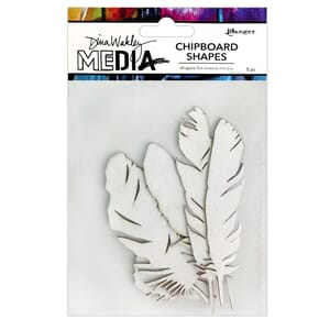 Dina Wakeley Media Chipboard Shapes - Feathers