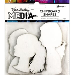 Dina Wakeley MEdia Chipboard Shapes - Profiles