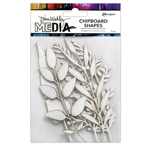Dina Wakeley MEdia Chipboard Shapes - Sprigs