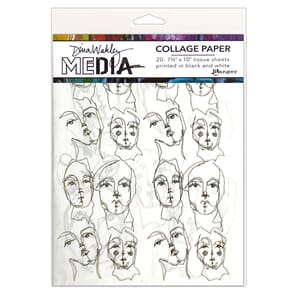 Dina Wakeley MEdia Collage Tissue - Church Doodles