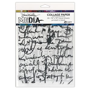 Dina Wakeley MEdia Collage Paper - Text Collage