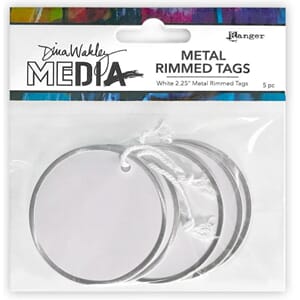 Ranger - Dina Wakley MEdia Metal Rimmed Tags 5,7cm