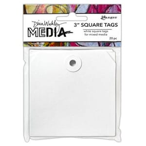 Ranger Dina Wakley MEdia Square Tags 3 Inch (20pcs) (MDA8763
