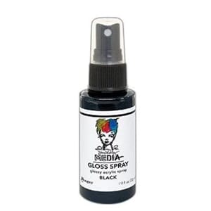 Black - Dina Wakley MEdia Gloss Sprays 2oz.