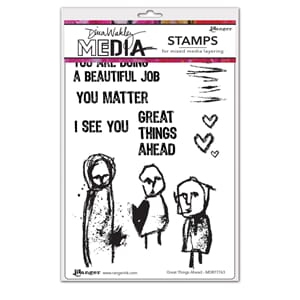 Dina Wakley MEdia Stamps - Great Things Ahead