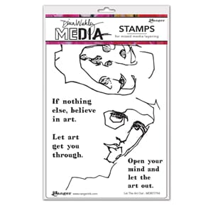 Dina Wakeley MEdia Stamps - Let The Art Out