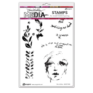 Dina Wakley MEdia Stamps - She Is Wise