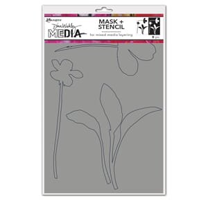 Dina Wakley MEdia Stencils - Sprouts Stencil/Mask