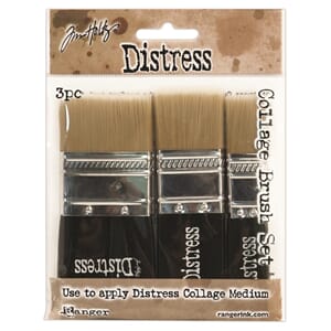 "Tim Holtz  Distress Collage Brush 3 Pack Assortment (Includ