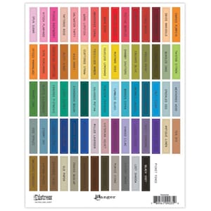 Ranger Tim Holtz Distress Ink Pad Label Sheet Black (TDA9035