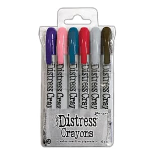 Ranger Tim Holtz Distress Crayons Set 16 (6pcs) (TDBK84792)
