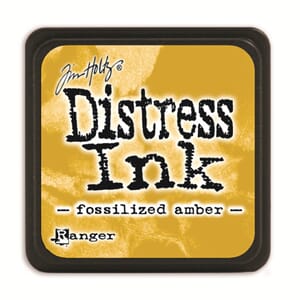 Distress Mini Ink Pads - Fossilized Amber