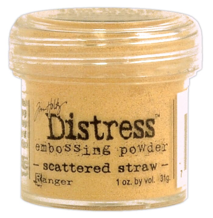 Emboss Straw Scattered Straw, Distress embossing powder - HOBBYLAGERET