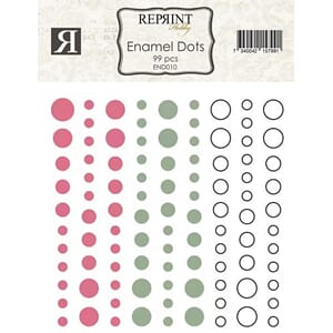 Reprint - Adhesive Enamel Dots Summer Garden Collection