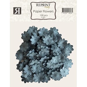 Reprint Mini Pappersblommor 20 mm 100 st Blå