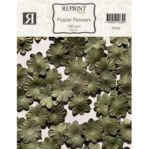 FORHÅNDSBEST!  Reprint - Mini Pappersblommor 20 mm 100 st Mo