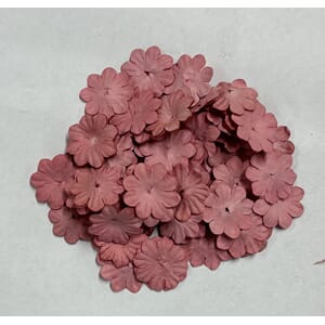 Reprint - Mini Pappersblommor 20 mm 100 st Old Rose