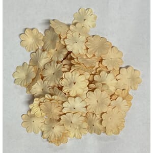 Reprint - Mini Pappersblommor 20 mm 100 st Creme