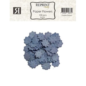 Reprint - Mini Pappersblommor 20 mm 100 st Purple Dawn