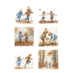 Papper Klippark - Fall Children - A4