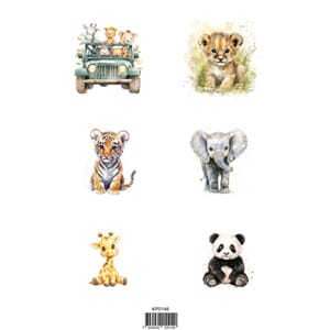 Reprint - Papper Klippark - Wild Animals - A4