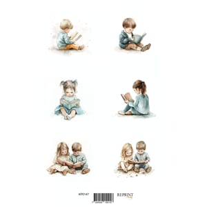 Reprint - Papper Klippark - Children reading