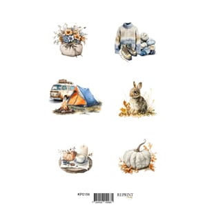 Reprint Papper Klippark - Cozy Season- A4