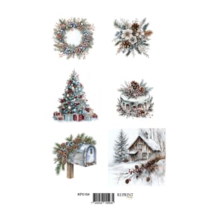 Reprint Papper Klippark - Christmas time - A4