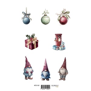 Reprint Papper Klippark - Deck the hall - A4