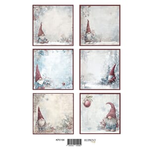 Reprint Papper Klippark - Tags Gnomes - A4