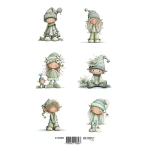 Reprint Papper Klippark - Elfs - A4