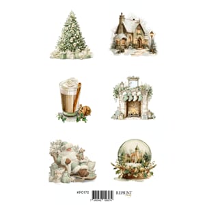 Reprint Papper Klippark - Home for Christmas - A4