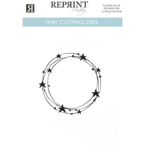 Dies - Reprint - Stjärnor i ring - 72 x 76 mm