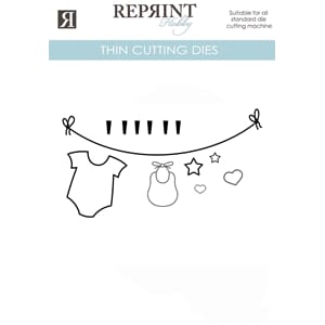 Dies - Reprint - Babyklädstreck - 103x44 mm