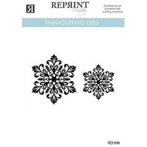 Dies Reprint - Cozy Christmas Snöflinga 2 pcs