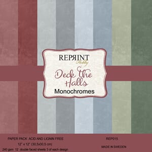 Paperpack Reprint - Deck the Halls Monochromes - 12x12